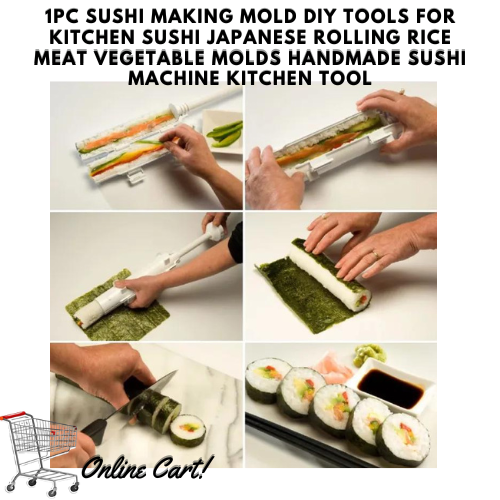 Useful 1PC DIY Sushi Maker Delicious Roll Easy Kitchen Machine