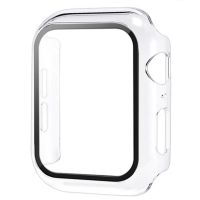 กระจกเทมเปอร์ + ฝาครอบสำหรับนาฬิกา Apple 45มม. 41มม. 44มม. 38มม. 40มม. 42มม. อุปกรณ์ป้องกันหน้าจอ Iwatch Series 4 5 6 SE 7 8