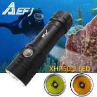 XHP50.2 L2 Led Flashlight 100m Underwater Most Powerful Professional Diving Light Scuba Dive Torch Hand Lamp 26650 18650 Diving Flashlights