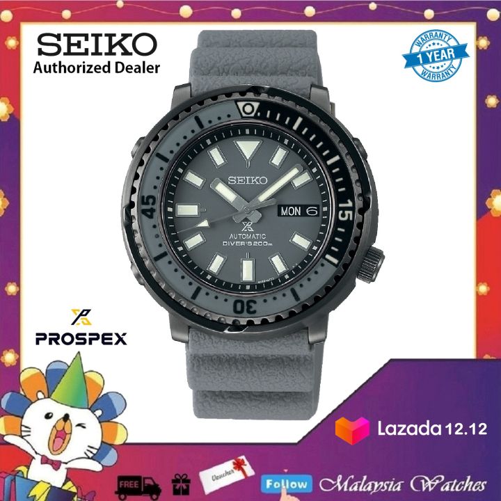 Seiko SRPE31K1 Prospex Street Series Urban Safari Automatic Grey Dial 200M  Diver's Grey Silicone Strap Men's Watch | Lazada