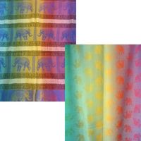 ผ้าพันคอสีรุ้ง ลายช้าง (ขายคละสี เลือกสีไม่ได้)