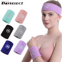 ▥☊ Sports Headband Wristband Sweat Absorbing Wristband Wristband for Men and Women Running Football Yoga Hair Band Wristband