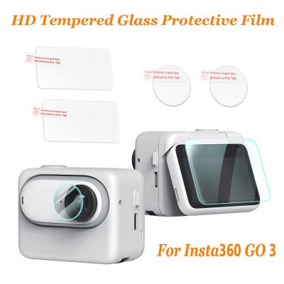 HD Tempered Glass Protective Film For Insta360 GO 3 Screen Film Protective Lens Film Scratch Resistant Camera Accessories