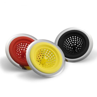 【CC】 Silicone Sink Strainer Filter Drain Hair Catcher Stopper Plug Shower Cover