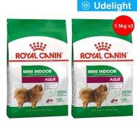 Royal Canin Mini Indoor Adult 1.5kg (2 Bags) รอยัล คานิน อาหารสุนัขโต พันธุ์เล็ก เลี้ยงในบ้าน อายุ 10 เดือน – 8 ปี ขนาด 1.5กก. (2 ถุง)