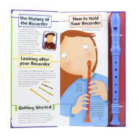 Fun to learn recorder Book Happy clarinet boys edition UK original imported educational English toy book music enlightenment childrens 8-hole clarinet flute 3-6 years old English original book