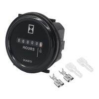 สำหรับ DC 6-80V Mechanical Hour Meter Hourmeter สำหรับเครื่องกำเนิดไฟฟ้าเครื่องยนต์ดีเซลเรือ Motorcross มอเตอร์กันน้ำ2 "รอบ