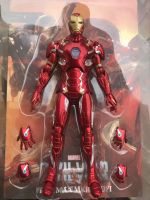 ไฟ LED MK46 Marvel Ironman ขนาด17ซม. ของเล่นตุ๊กตาขยับแขนขาได้ข้อต่อ