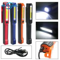 Portable Mini Pen Light LED Flashlight Torch Rechargeable COB Camping Fishing LED Work Light Lanterna With Magnet Hook Rechargeable  Flashlights