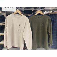 ► UNIQLO คนรักชายและหญิงในฤดูใบไม้ร่วงและฤดูหนาวด้วยผ้าฟลีซ Pullovers XW440535ขนแกะสีบริสุทธิ์อบอุ่นรอบคอ