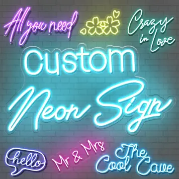 Custom LED Business Neon Signs for Home Bar Bedroom Wall Decor Light Up  Signs Name Text Logo for Wedding Party Dropshipping