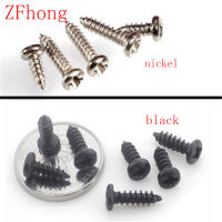 1000pcs M1.6*4/5/6/8/10 1.6mm phillips black or nickel plated pan round head head Self Tapping Screws Nails Screws  Fasteners