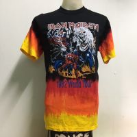 เสื้อวง มัดย้อม Ironmaiden สไตล์วินเทจ