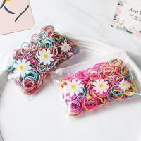 ■✐ 100pcs Nylon Elastic Rubber Band Girls Cute Hair Bands Hair Accessories Kids Candy Color Ponytail Holder Headband Ornaments