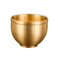 Brass Polishing Mini Spirits Vodka Liquor Cup 30Ml Handcrafted Classical Personalized Water Tea Tumbler Glases Home Drinkware