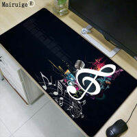 Large 900x40/700x300/600x300mm Rubber Personality Music Songs Mouse Pad Computer Game Tablet Mousepad with Edge Lock