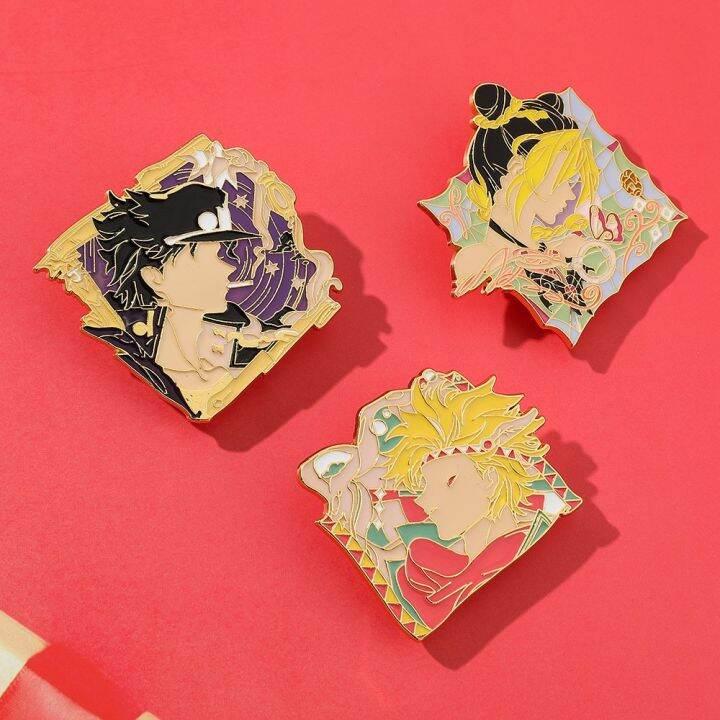 ag-เข็มกลัด-รูปการ์ตูนอนิเมะ-jojos-bizarre-adventure-enamel-pin-lapel-อุปกรณ์เสริม-สําหรับของขวัญให้เพื่อน