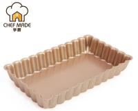 Chef Made Pie Dishes Pans Mini Golden 7 Inch Nonstick Rectangular Baking Mold Metal Baking Pan Bakeware Baking Dish Diy Bakpan