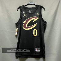 【High Quality】Mens 2022-23 New Original NBA Cleveland Cavaliers #0 Kevin Love Jersey Statement Edition Black Swingman Heat-pressed