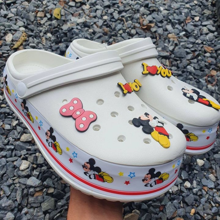 รองเท้า-mickey-mouse-36-40-รุ่นใหม่ล่าสุด-2022-สีมาไหม่สวยมาก-นิ่มใส่สบาย-สินค้าพร้อมจัดส่งจากไทย