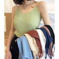 COD DSFERTRETRE Women Tops Vest Casual Tank Top Single Sling Knit Sleeveless Bottoming Top