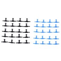 new20Pcs 4mm Oxygen Air Pump Control Valve Black BlueAdjustable Air Line Tubing Volume Flow Control Valves Aquarium Fish Tank