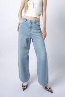 f.fashion กางเกงเดนิมทรงขากว้าง ผู้หญิง | Flare Leg Denim Pants | 6187