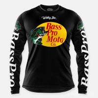 Shops Bass Pro เสื้อผู้ชายขนาดกลาง M แขนยาวหลากสีเสื้อตกปลา K3SQ