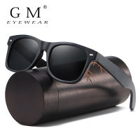 GM Polarized Sunglasses 100 Natural Wooden Sunglasses Frame Bamboo Black sun glasses Men Eomen Luxury Vintage Sunglasses UV400