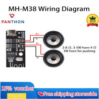 แผงตัวรับ BT PANTHON แผงเครื่องขยายเสียงขนาดเล็กเครื่องขยายเสียงสเตอริโอโมดูล5W + 5W สำหรับลำโพงไร้สาย DIY