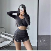 Korean Version Clothes Clothing Comfortable Fashionable y Hip-Wrapped Skirt European American Style Summer Anti-Glare Culottes Short High Waist Slimmer Look Draw