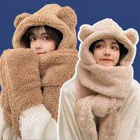 【HOT】 Ear Hat Scarf Gloves Ears Warm for Fleece Caps Bonnet