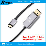 Rovtop Cáp TypeC To DisplayPort1.4 Màn Hình Hd 8K 4K120Hz 2M USB3.1 TypeC