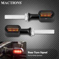 ₪ Motorcycle E Mark LED Rear Mini Brake Turn Signal Light Indicator Run Lamp For Harley Spotster XL883 Touring Glide Dyna Softail