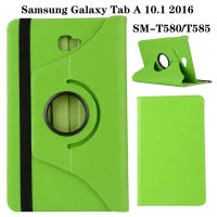 เคสแท่นวางหมุนได้ฝาครอบฝาพับหนัง PU สำหรับ Samsung Galaxy Tab A 10.1นิ้ว2016 SM-T580 SM-T585เคสป้องกัน