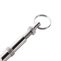 ；【‘； Puppy Pet Dog Whistle Two-Tone Ultrasonic Flute Stop Barking Adjustable Sound Key Ultrasonic Sound Repeller Cat Training Keychai