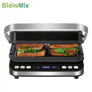 DMWD Home Mini Panini Sandwich Machine 220V Electric Griddle