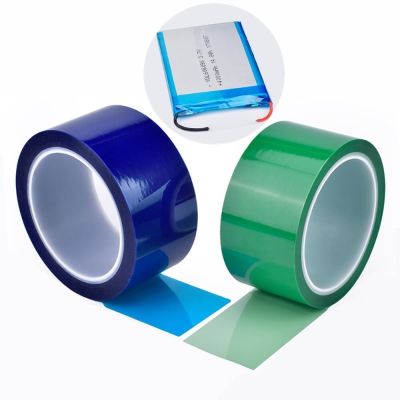 33Meters/roll Heat Resistant Green Lithium Battery Adhesive Tape For Insulation Protection and Strong Electrolyte Resistance Protection