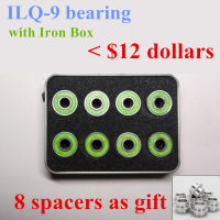 16 pieces Inline Skates Bearing Durable ILQ-9 Pro Dual Line Roller Skate Shoes Skateboard High Speed Skating 608 Box Case Spacer Training Equipment