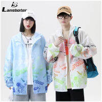 Lansboter แจ็คเก็ตกันแดดมีซิปของผู้ชาย,เสื้อคาร์ดิแกนแบบมีซิปบางมีฮู้ด