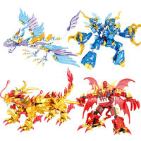 เข้ากันได้กับเลโก้ประกอบ Phantom Ninja รวมสี่ปีก Mecha Dragon Puzzle Boy ประกอบของเล่น