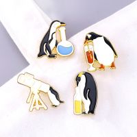 【CW】℗¤  Cartoon Scientist Enamel Pins Test Tube Reagent Drinks Telescope Custom Brooches Badges for Kids Jewelry