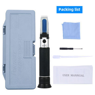 Portable Refractometer Design For Liquor Alcohol Content Tester 0-80% V/V ATC Refractometer With The Retail Box