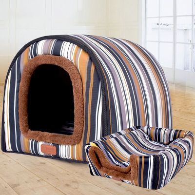 [pets baby] ใหม่ที่อบอุ่น DogComfortable PrintKennel เสื่อสำหรับ PetTopFoldable แมวนอนเตียง Cama Para Cachorro