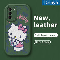 Dienya เคสปลอกสำหรับ Samsung S21 5G S21 FE บวก5G S21อัลตร้า5G น่ารัก Hello Kitty Cat ดีไซน์ใหม่หนังนิ่มเคสป้องกันกล้องคลุมทั้งหมดเคสสีกันกระแทกขอบนิ่ม