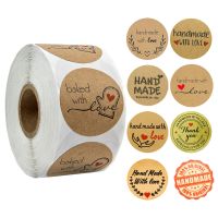 【CW】卍✿❅  500 Pcs Round Stickers Rolls Scrapbooking for Adhesive Thank You Sticker Labels Stationery