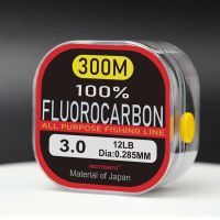 100% Fluorocarbon Fishing Line 300M/984FT Material From Japan Monofilament Carbon Fiber Leader Line Pesca