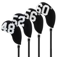 Neoprene Golf Iron Club Head Cover Protector Simple Sand Wedge Golf Club Iron Headcover Number Printed 48-60 Degree