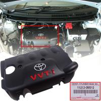 * ของแท้ * ฝาครอบเครื่อง VVT-I รุ่น โตโยต้า วีออส TOYOTA VIOS ปี 2007 - 2013 สีดำด้าน โลโก้แดง 1 ชิ้น