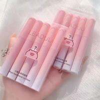 ลิปกลอสเนื้อแมทกันน้ำ สีสวยติดทน 5 สี LEADUU​ Pretty Pig Velvet​ Lip Glaze​ (หมูเล็ก)